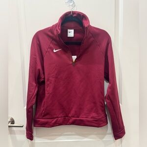NWT!! Nike Women's Burgundy Quarter-Zip Sweatshirt